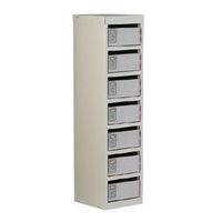 LOCKER - POST BOX L.GREY DOORS 140 SERIES TABLE MOUNT 7 BOX