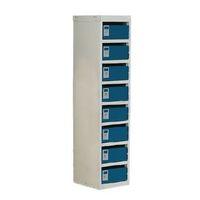 LOCKER - POST BOX BLUE DOORS 100 SERIES TABLE MOUNT 8 BOX