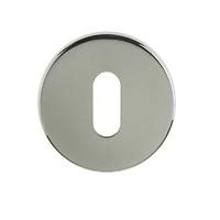 LocksOnline Blank Stainless Steel Standard Keyhole Escutcheon