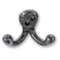 locksonline pewter double robe hook