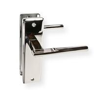 LocksOnline \"Delta\" Door Handle Set on Backplate