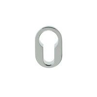 LocksOnline Minimal Flush Fit Euro Profile Oval Escutcheon