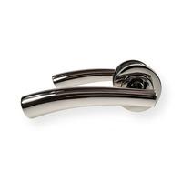 locksonline garda lever door handle set on round rosette