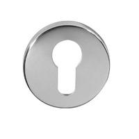 LocksOnline Blank Euro Stainless Steel Keyhole Escutcheon