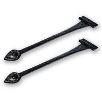 LocksOnline Black Antique Arrow Style Decorative Door Hinge