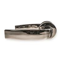 locksonline nebula stainless steel lever door handle on rose