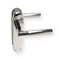 locksonline mitred door handle set on backplate