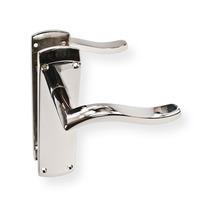 locksonline roma door handle set on backplate