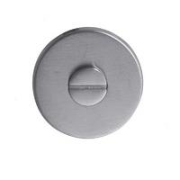 LocksOnline Stainless Steel Bathroom Door Lock Set Cover - No Indicator