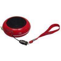 LogiLink Portable Active Speaker with Rechargable Battery red