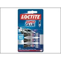 loctite super glue mini trio 3 x 1g tube