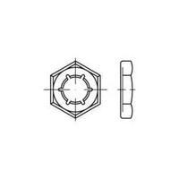 Locknuts M30 DIN 7967 Spring steel 100 pc(s) TOOLCRAFT 144057