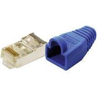 LogiLink MP0014 Plug CAT 5E Protect Blue RJ45 Plug, straight Blue