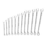 Long Series Combination Spanner Set of 12 Metric 8 to 19mm