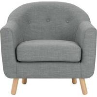 lottie armchair chalk grey