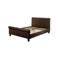 Logan Single Faux Leather Bedstead