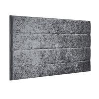Loxley Monreal Velluto Headboard Steel Double