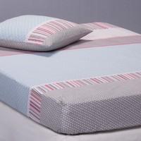 Lovely Metismix Fitted Sheet With Vertical Bayadere Stripes