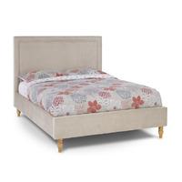 Louise Fabric Bed Frame - Stone - 6FT