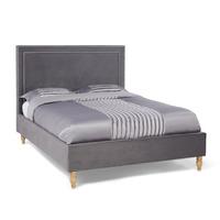 Louise Fabric Bed Frame - Smoke - 6FT