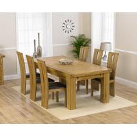 Loire 230cm Solid Oak Extending Dining Table with Montreal Chairs