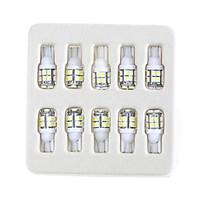 Lorcoo 10 x T10 20-SMD 1210 White LED Car Lights Bulb 194 168 2825 5W