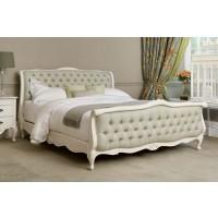 Louis XV Deep Buttoned Painted Bed