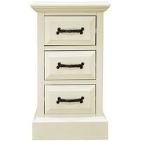 Louis Elegant Painted Bedside Cabinet - Narrow