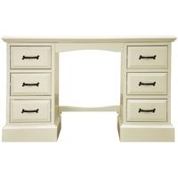 Louis Elegant Painted Dressing Table - Double Pedestal