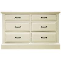 Louis Elegant Painted Chest of Drawer - 6 Drawer