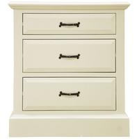 Louis Elegant Painted Chest of Drawer - 3 Drawer