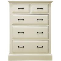 louis elegant painted chest of drawer jumbo 2 over 3 drawer