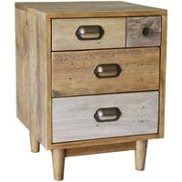 Loft Reclaimed Pine Bedside Cabinet