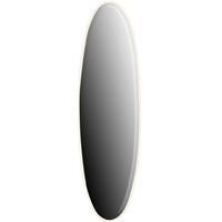 Long Cream Oval Mirror