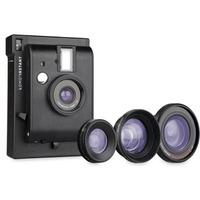 lomography lomoinstant film camera with 3 lenses black