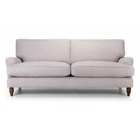 Louise 3 Seater Sofa, Smoke Grey/Dark Legs