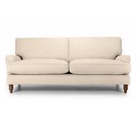 Louise 2 Seater Sofa, Putty Fudge/Dark Legs