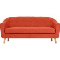 lottie 3 seater sofa tuscan orange