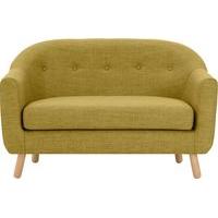 lottie 2 seater sofa olive green