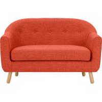 lottie 2 seater sofa tuscan orange