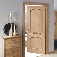 Louis Oak Fire Door with Raised Mouldings is 1/2 Hour Fire Rated