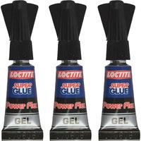 loctite 1885734 powerflex super glue mini trio gel tube 3 x 1g