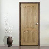 Louis Oak Panelled Fire Door is 1/2 Hour fire rated and supplied without raised mouldings