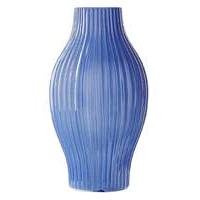 Lorraine Kelly Blue Ridged Tall Vase