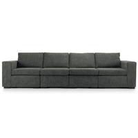 Lola 5 Seater Sofa Dark Grey