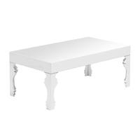 Louis Coffee Table Rectangular In White High Gloss