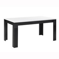 Lorenz Dining Table Rectangular In Black And White High Gloss