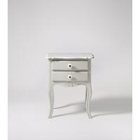 Lola Bedside Table in Grey & Marble