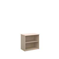 low bookcase solid back 18mm shelf maple