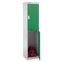 LOCKER TWO DOOR 827X300X450 - GREEN DOOR